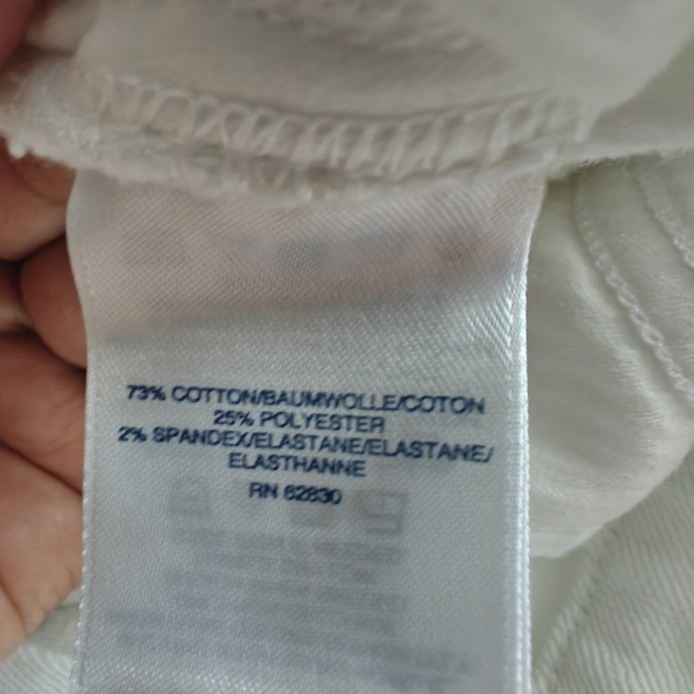 New Lands' End Women White Jeans Size.26W, NWOT - Picture 5 of 10